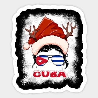 Cuba girl, Cuban Christmas gift , Regalo Navidad Cuba Sticker